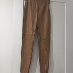 Faux Leather Brown Zara Pants 