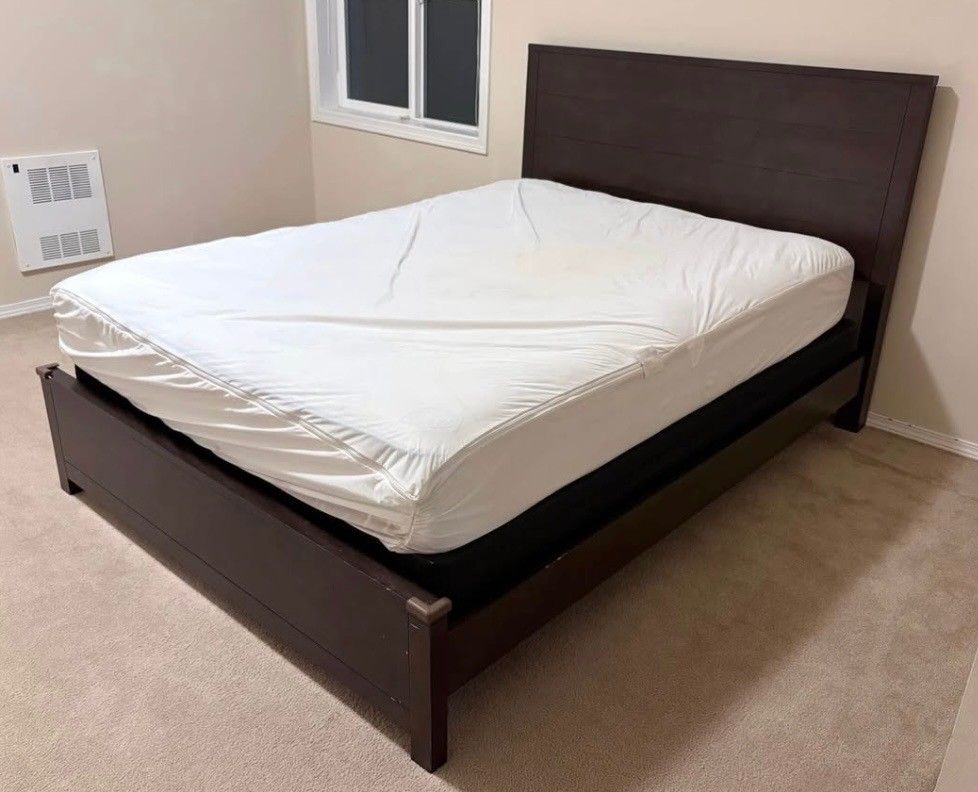 Queen Size Bed Frame With Mattress