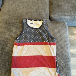 Levi American flag tank top- size medium