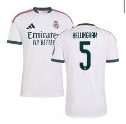Real Madrid Bellingham #5 Adidas Home Jersey