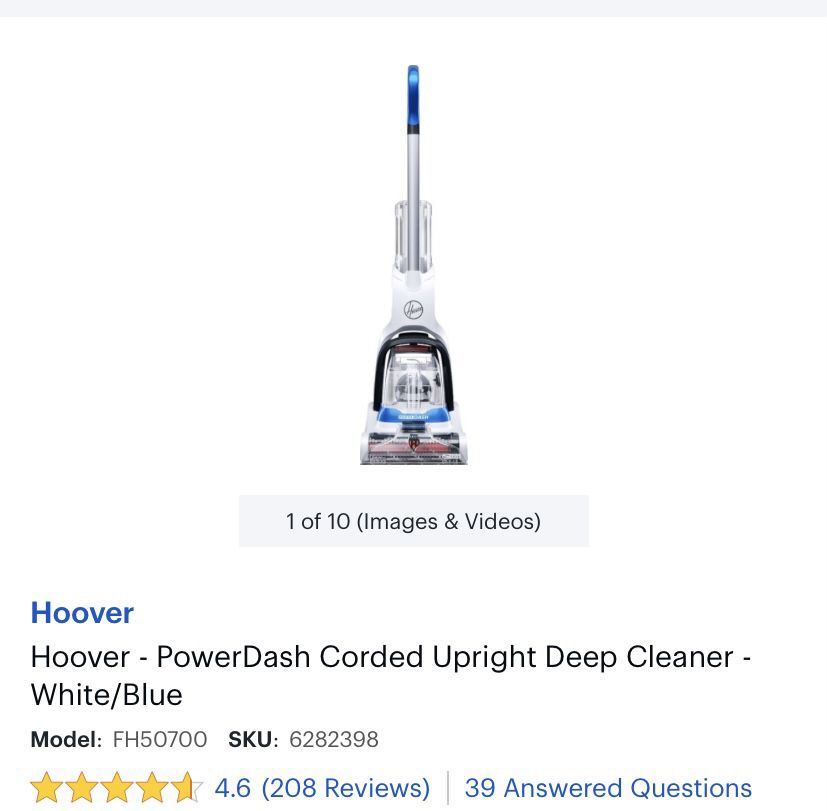 Hoover Deep Cleaning Vacuum