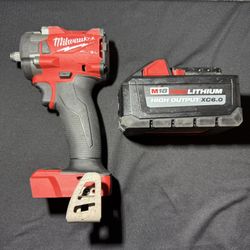 Milwaukee 18v Impact Wrench 6.0 Battery 