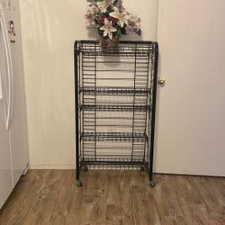 5 Shelf Storage Organizer Roller 