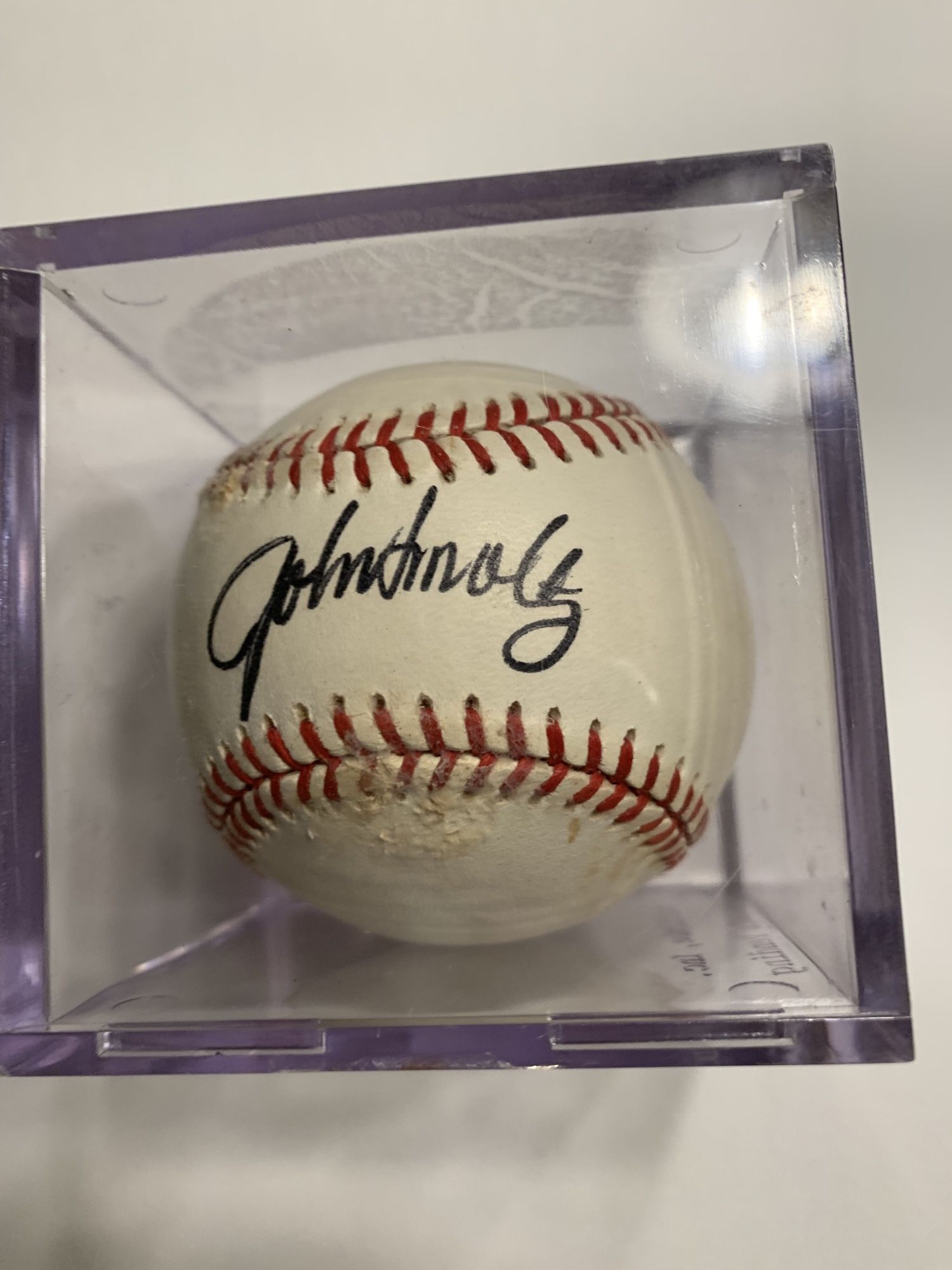 Baseball Signed By JOHN SMOLTZ 