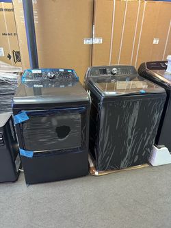 GE Profile Top load Washer Large Capacity Gas Dryer
