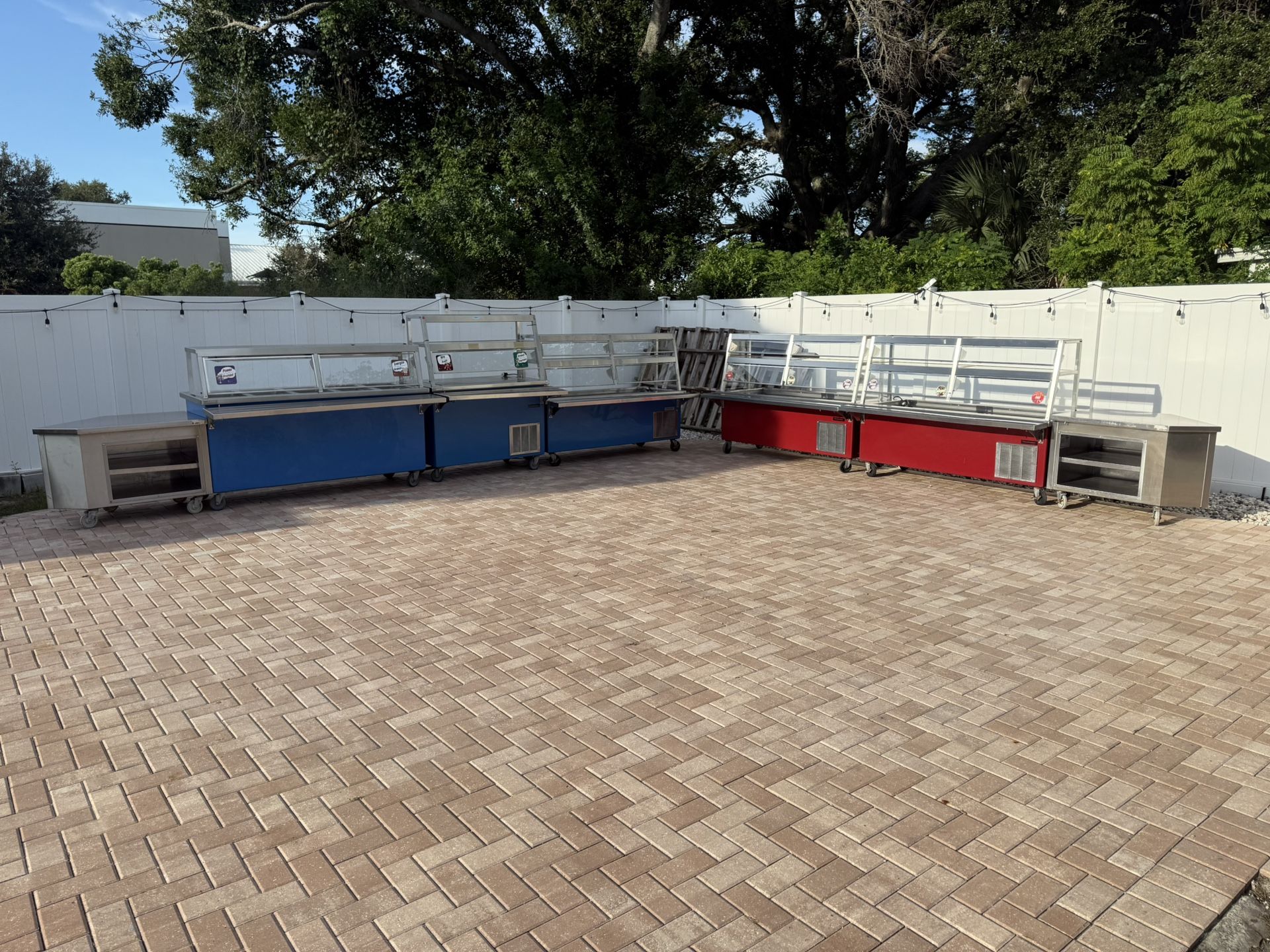 Cold Food / Frost Top Serving Counters and Electric Hot Food Serving Counter.