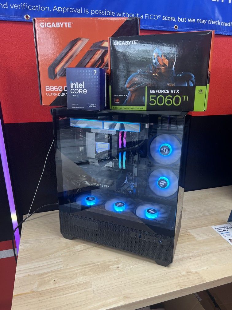 5060Ti Custom Gaming PC. Only $50 Down With No Credit Financing!