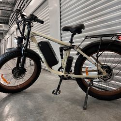 52V/2000/3000Watt Dual Motor AWD MTB Electric Mountain E-bike, 38mph, Fat Tire 26x4.0