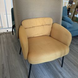 High back armchair