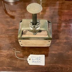 Antique Butter Press