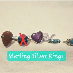 Sterling Silver Unique Rings