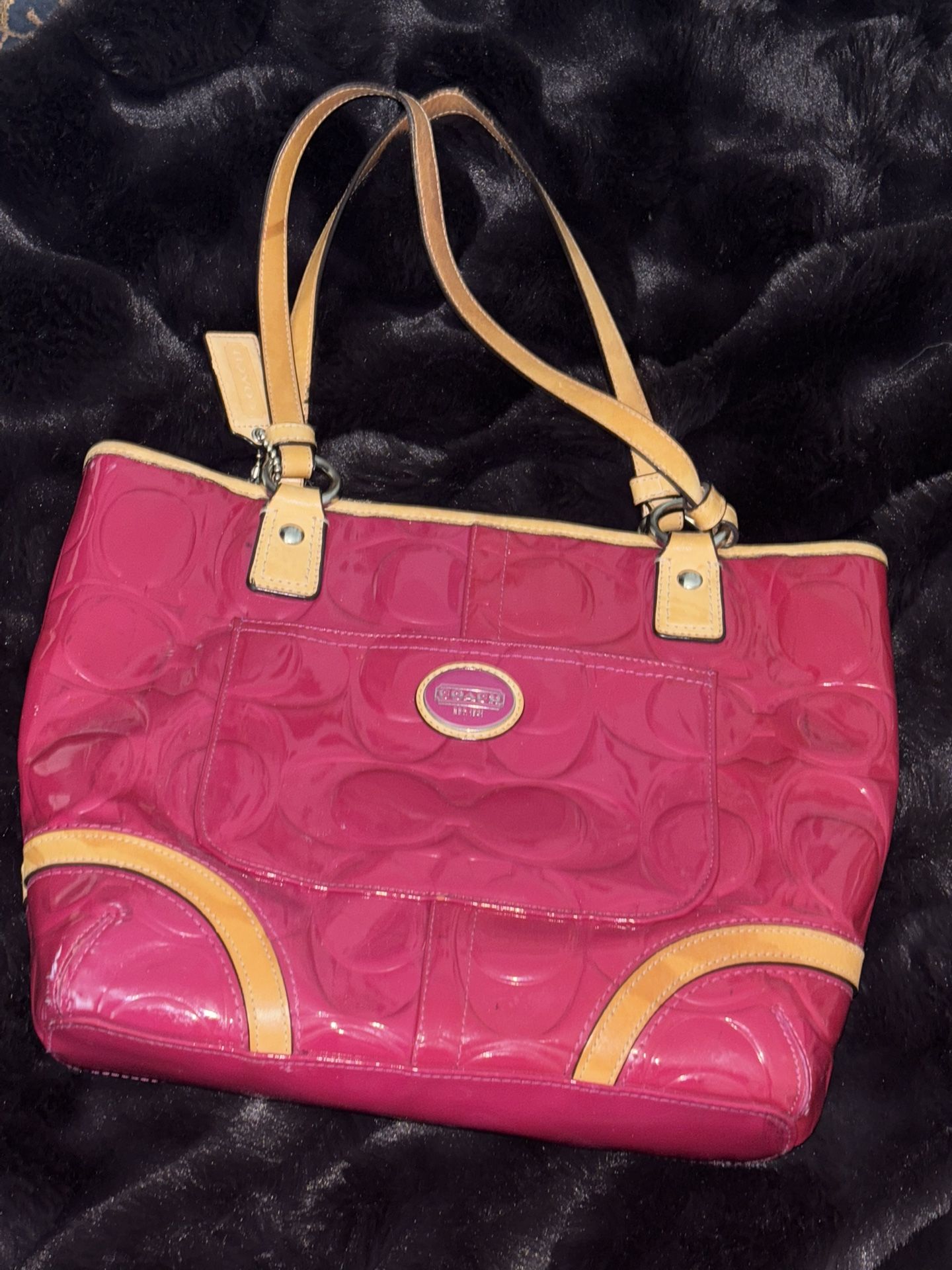 Coach Peyton Patent Leather Tote