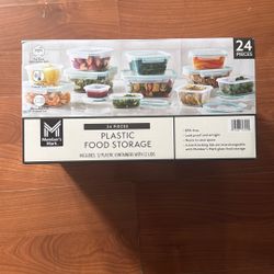 Plastic Food Storage Containers (24pack)
