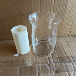 Wedding Party Supplies – Pillar Candles, Hurricane Glass, Forks Knives