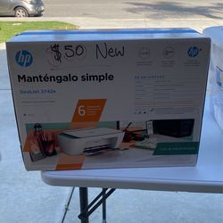 HP Deskjet 2742e White Printer