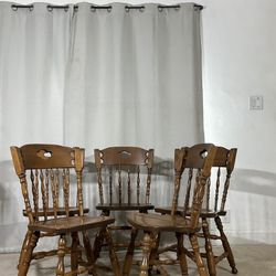 S. BENT BROS. Hard Rock Maple Colonial Chairs Made In USA