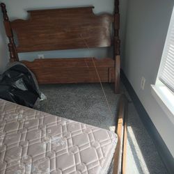Full Size Bed Frame Bed And Mattress No Box Spring  