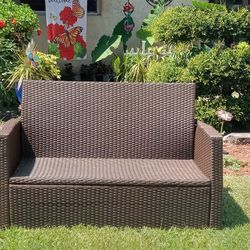 Weatherproof Wicker Couch