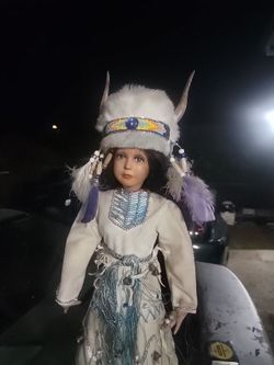 Native American porcelain dolls.