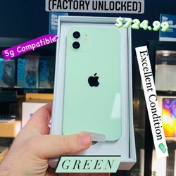 iPhone 12 64GB Green (Factory Unlocked) **EXCELLENT CONDITION**