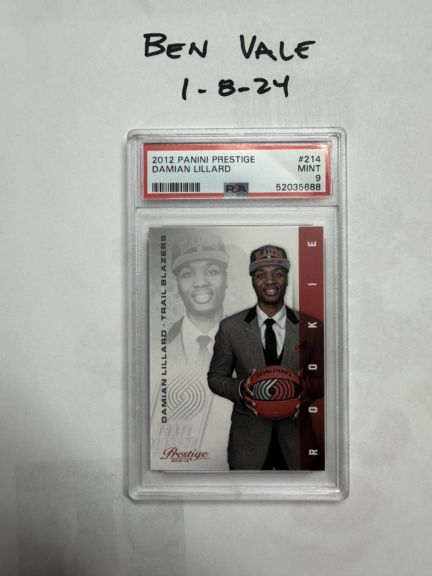 Damian Lillard PSA 9 2012 Panini NBA Hoops #280 Rookie! Hot Card!!!!