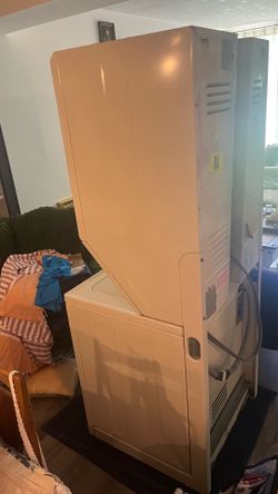 Maytag stacked washing and dryer