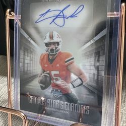 Bowman Chrome Carson Beck Autograph Card