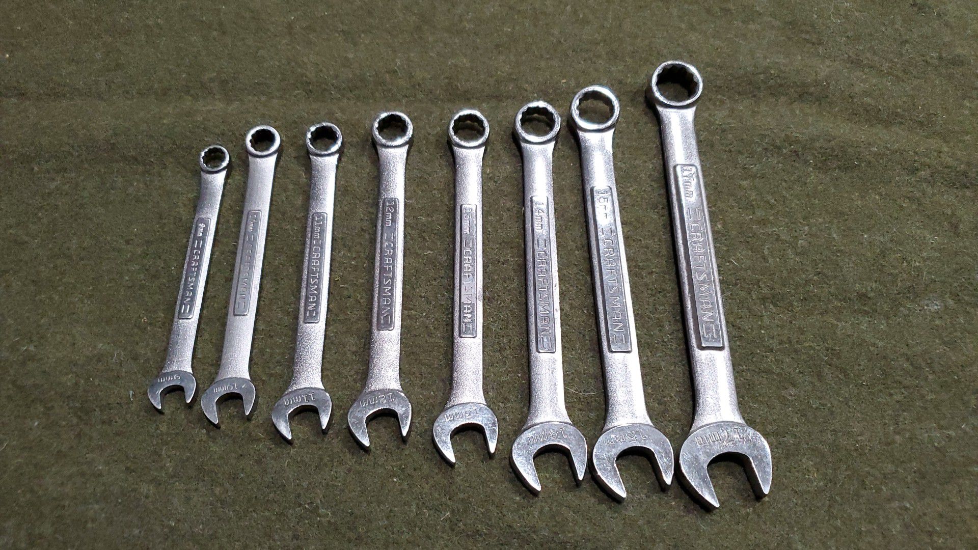 Craftsmanship metric wrench set