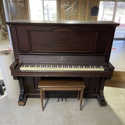 Mehlin Empire Style Upright Piano