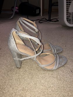Women’s Silver Strap Heel