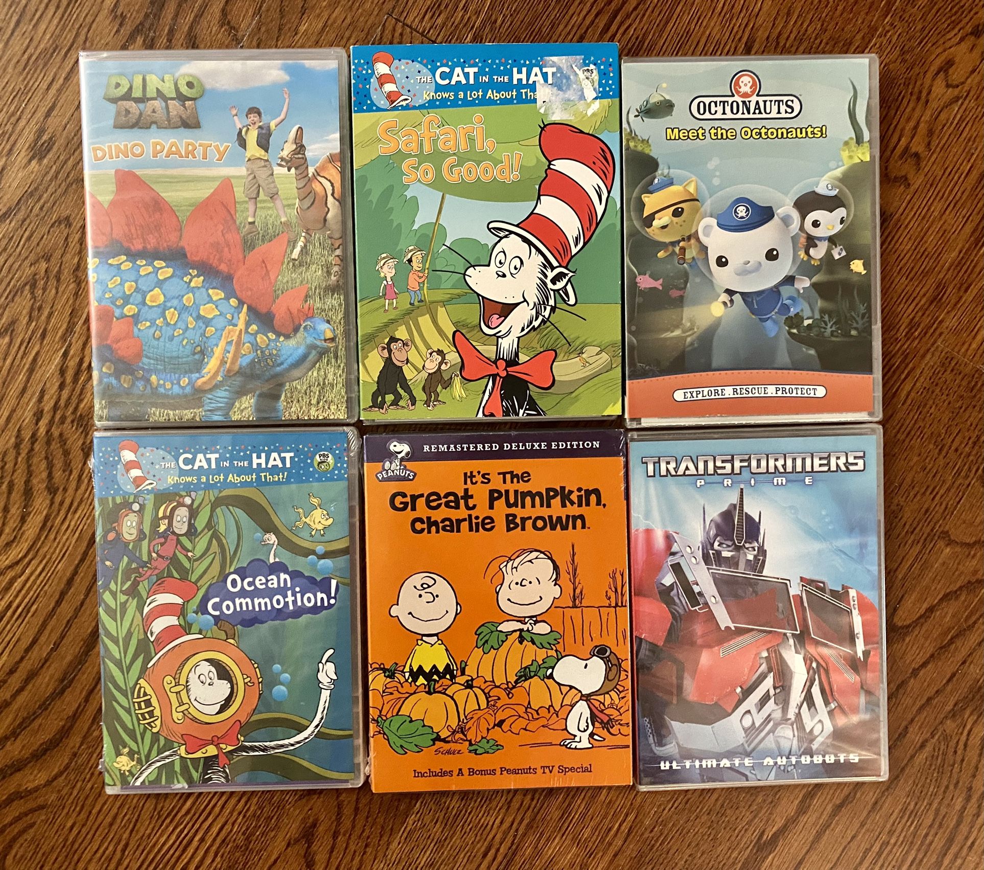 New Children’s DVDs - Charlie Brown, Octonauts, Cat In the Hat, Transformers
