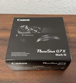 Canon PowerShot G7 X Mark III 20.1MP Point & Shoot Digital Camera Black.