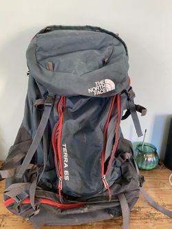 The north face 65L backpack