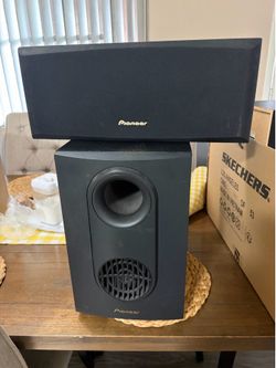 Pioneer Subwoofer And Speaker