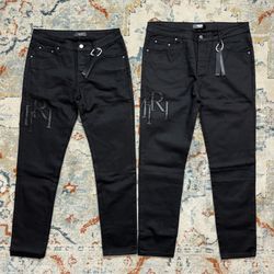 Amiri Jeans men’s size 32 & 38 Black 