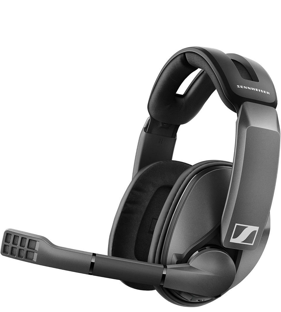 Open Box Sennheiser GSP 370 Over-Ear Wireless Gaming Headset, Low-Latency Bluetooth, Noise-Cancelling Mic, Flip-to-Mute, Audio Presets - PC, Mac, Wind