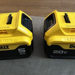 NEW Battery DeWalt 20v 5AH 60 ea