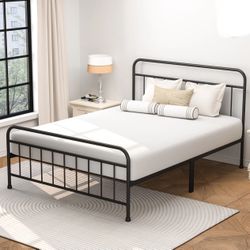 King Metal Spindle Bed, Black,Adult, New in Box