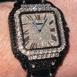 Men’s Black/Rose Gold Watch For Sale