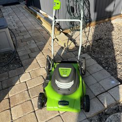 Green Works Electric Lawn Mower 
