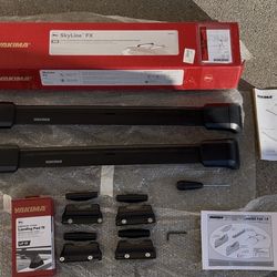 Yakima SkyLine FX Crossbars, Landing Ld, Roof Rack w/ locks (Jeep Grand Cherokee), removable, like new