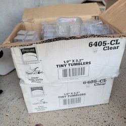 360 Tiny Tumblers   Clear plastic 