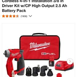Milwaukee New Kit Installation Drill Driver 12M Fuel