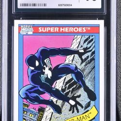 Marvel Universe Impel 1990 #2 Spider-man (Black Suit) GEM MINT 💎 10.0