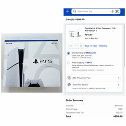 PS5 Disc Slim 1TB brand new/sealed. Retails for $695.49 after taxes, but I’m selling for $500.