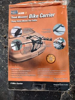 Trunk Mounted Bike Carrier Holds 3 Bike Practically New