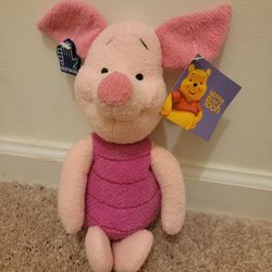 NEW Disney Piglet From Winnie The Pooh Plush 10 Inch Doll