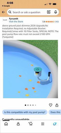 Fyrxznth Above Ground Pool Skimmer