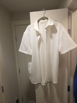 L White Button Up Shirt
