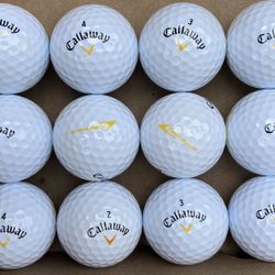 1 Dozen Callaway Warbird 2.0 White Golf Balls, Excellent Clean Condition